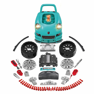 ماشین اسباب بازی ریموت دار موتور مستر Motor Master مدل کاپوت پورشه آبی Kids Engine Toy_اسباب بازی